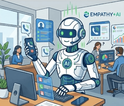 AIと人が融合した電話代行サービスのイメージ